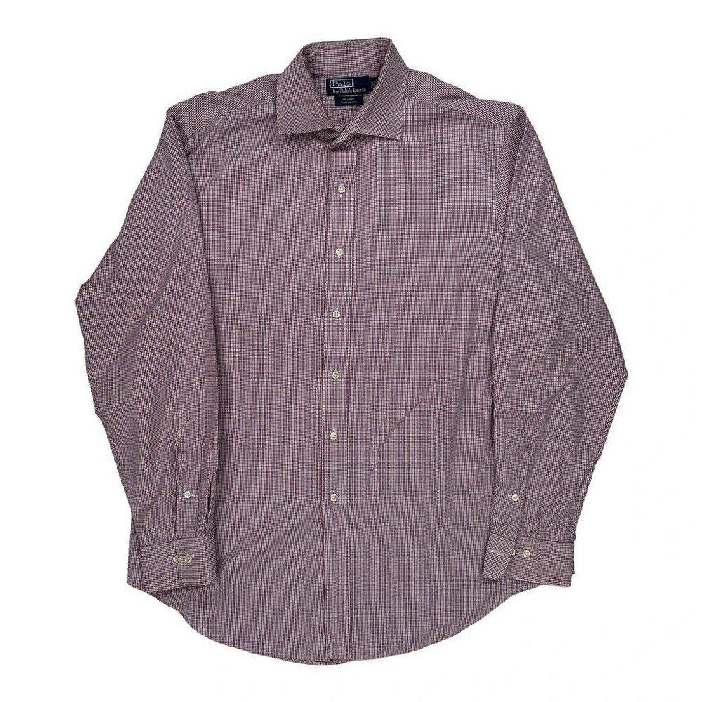 Regent Polo By Ralph Lauren Checked Shirt - Large Blue Cotton