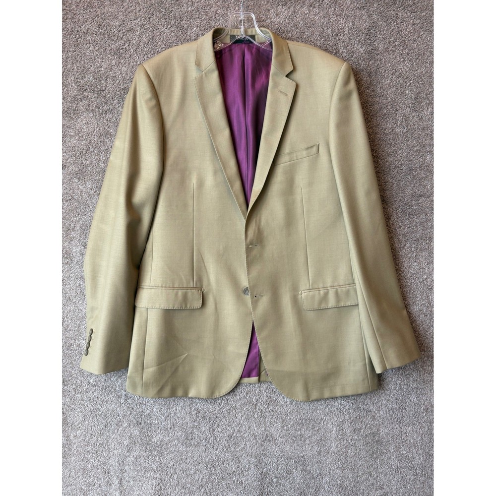 Tiglio Luxe 100% Wool Dandy Suit Blazer Super 150s Slim Fit 44L RS4361/4 Italy