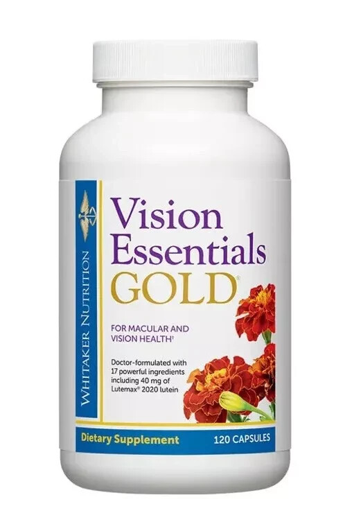 Dr. Whitaker's Vision Essentials Gold - Eye Health Supplement with 40 mg of Lute