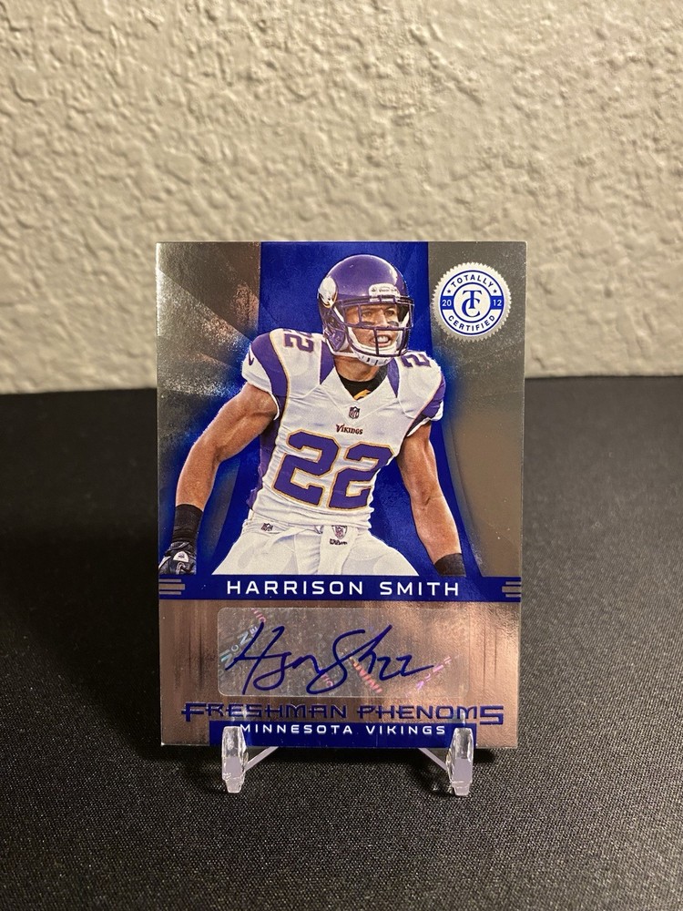 2012 Totally Certified Harrison Smith #134 Platinum Blue Rookie Auto /99