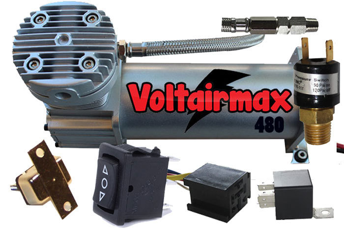 Air Ride Airbagit Compressor Airbagit DC480 Air Horn Suspension Switch/Relay