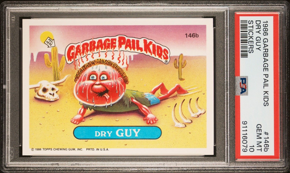 1986 Topps Garbage Pail Kids Series 4 OS4 DRY GUY 146b PSA 10 GEM MINT Card gpk