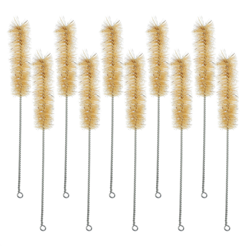 10-Piece Test Tube & Bottle Brush Set with Straw Cleaner  
