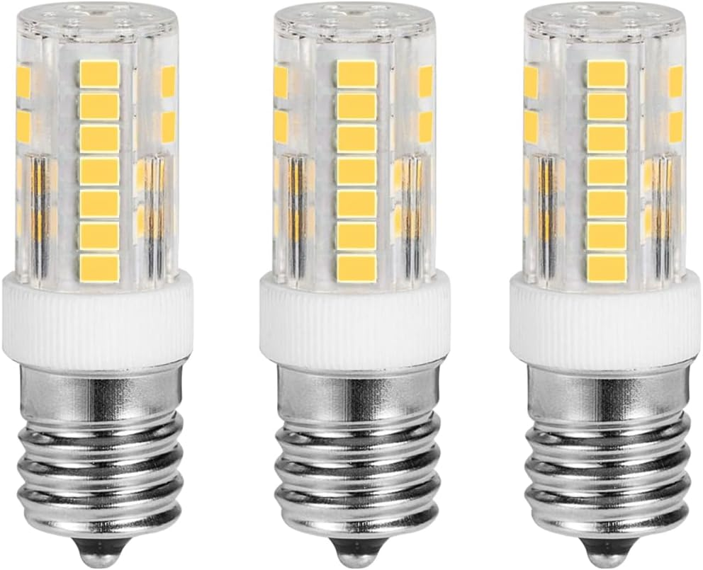 3Pack E17 LED Bulbs for Microwave Oven Appliance,(40W-50W Halogen Bulb