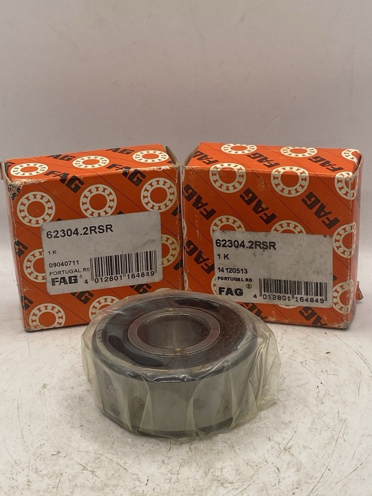 Lot Of 2 FAG (Schaeffler) 62304-A-2RSR Deep Groove Ball Bearing