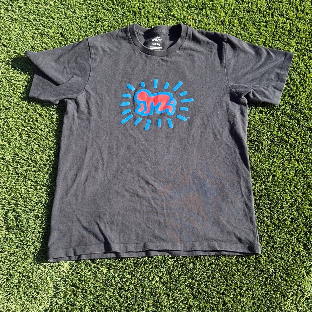 Uniqlo SPRZ NY Keith Haring MoMA Special Edition Graphic T-Shirt Mens Lg Black