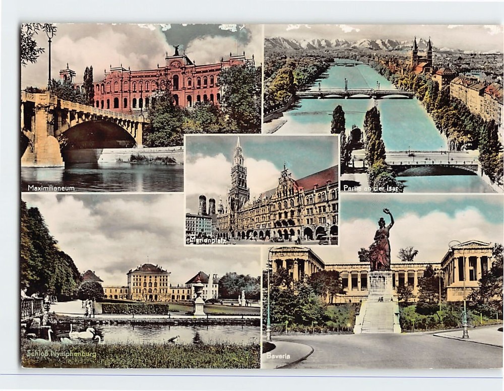 Postcard Scenes & Views Munich Germany