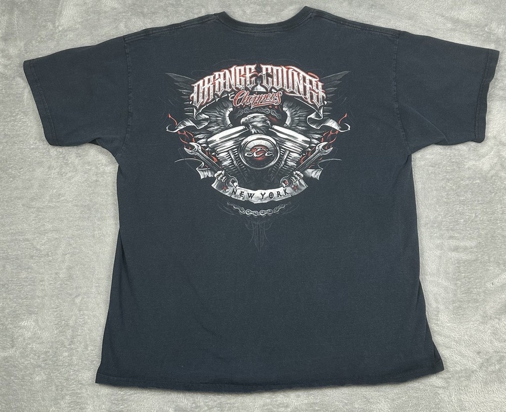 Orange County Choppers T-Shirt Mens XL Black Motorcycles Short Sleeve New York
