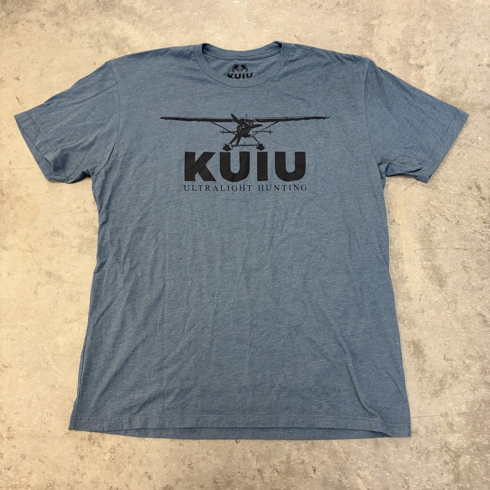 KUIU Ultralight Hunting Graphic T Shirt Hunting Blue Plane Outdoor Mens XL