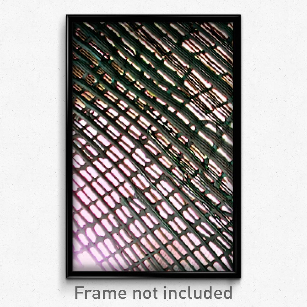 Pixel Art Poster - Thin Grate (8 Bit Psychedelic Trippy Weird Video Game Print)