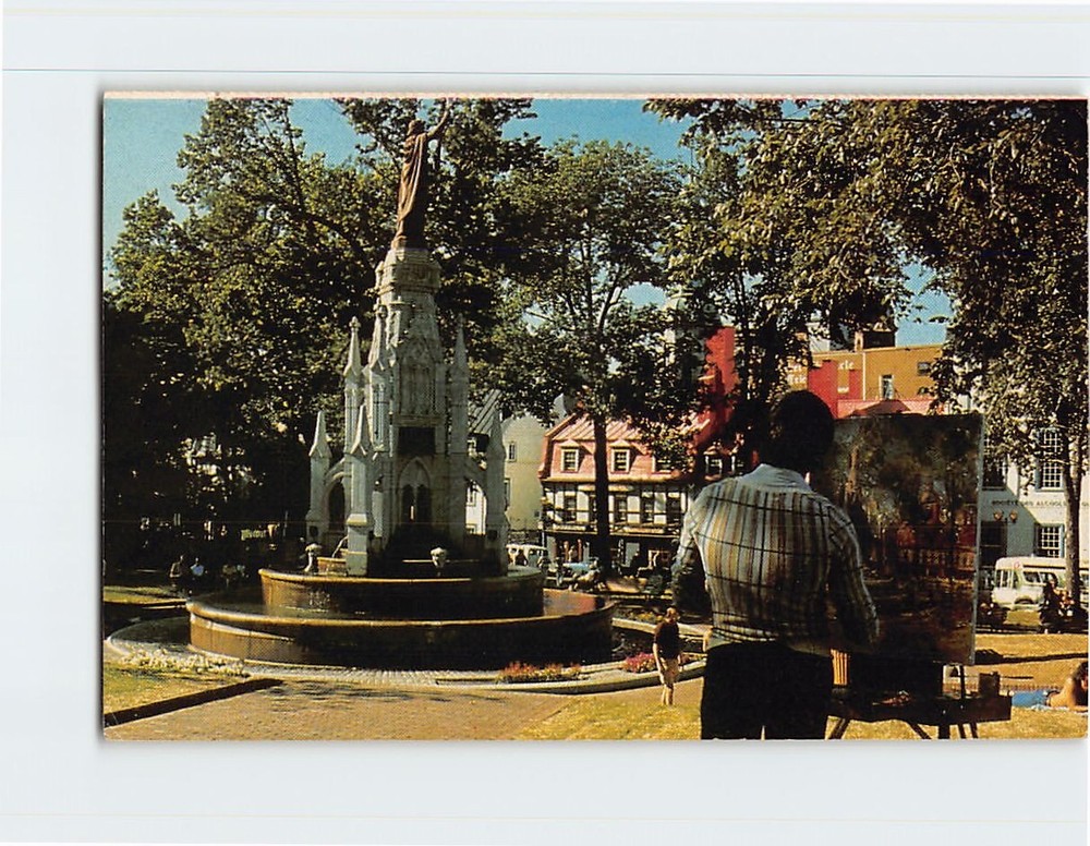 Postcard Le Monument de la Foi Ville de Quebec Quebec Canada