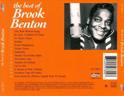Discover Brook Benton's greatest hits with this brand-new Polygram International CD