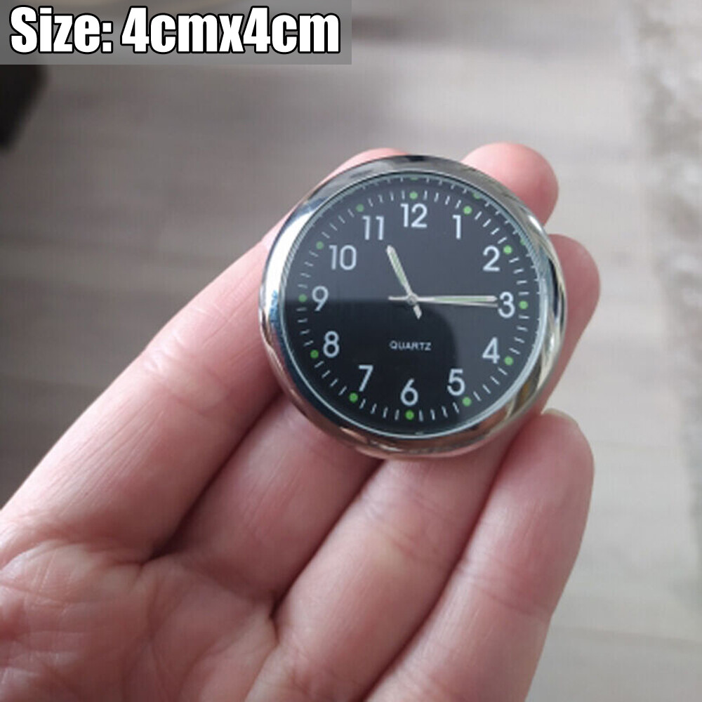 Mini Car Dashboard Clock Stick-On Watch Car Accessories For Truck Boat Vehicle