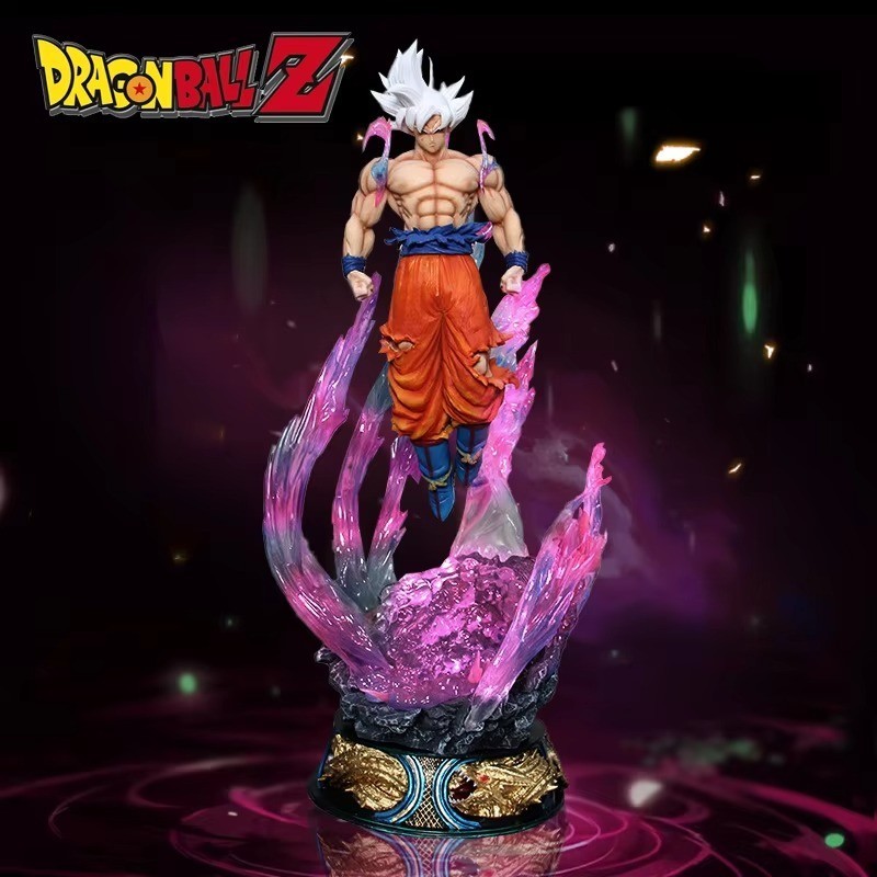Dragon Ball Z 25cm Son Goku Ultra Instinct Action Figure Super Saiyan PVC Statue