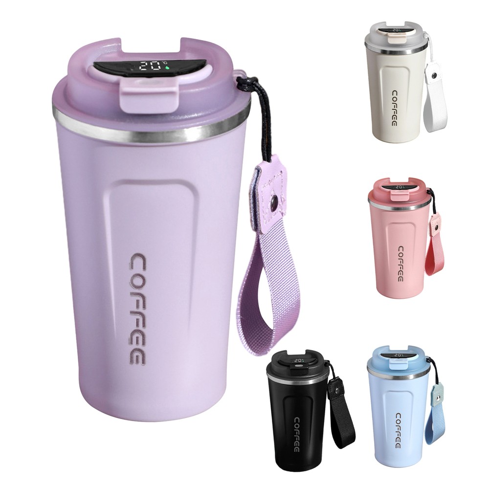 Stainless Steel Smart Thermo Insulated Cup Thermal Cup Coffee Mug Vacuum Flask