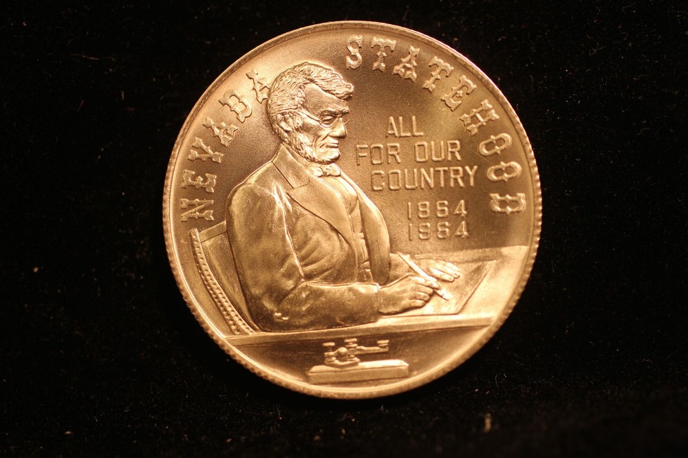 Nevada Statehood Centennial 1964 BU nice .925 silver