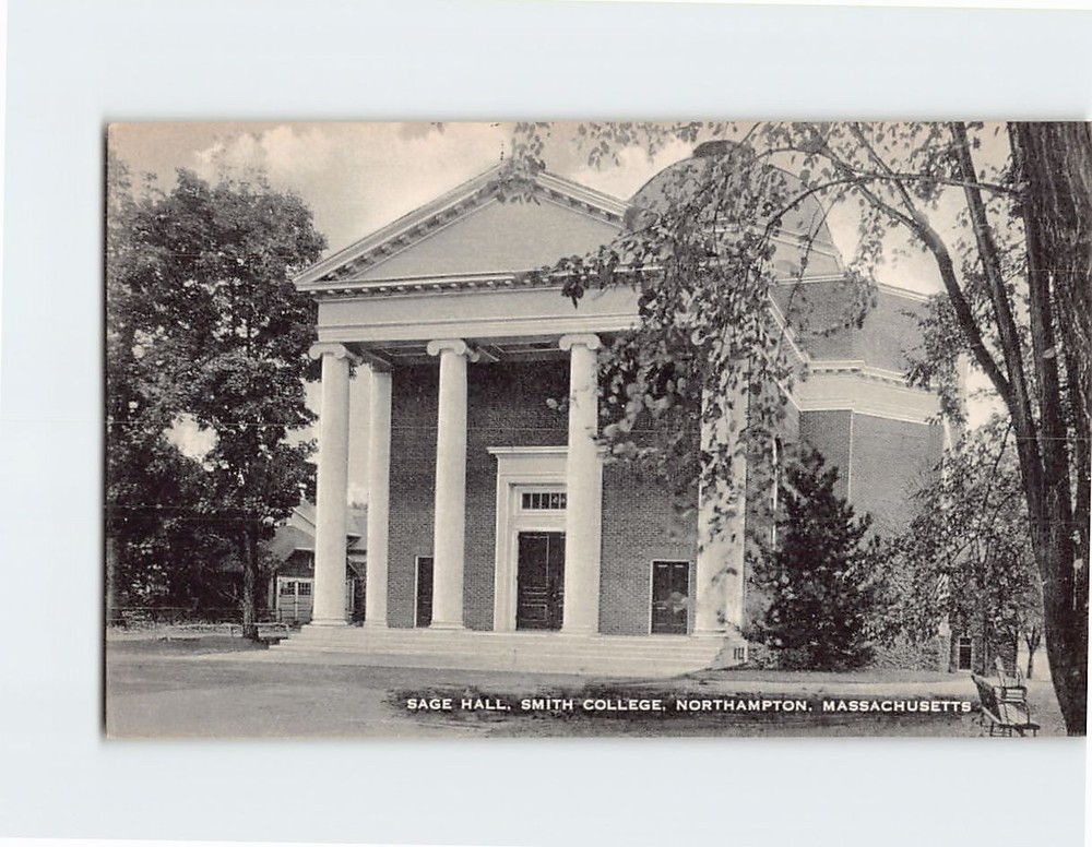 Postcard Sage Hall Smith College Northampton Massachusetts USA