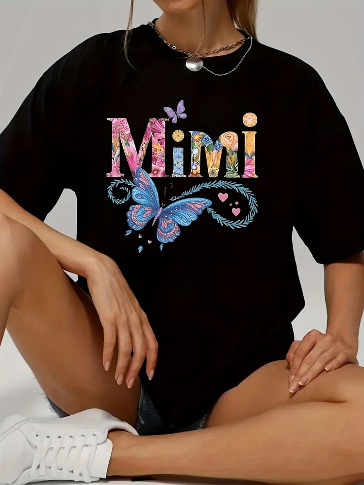 T-Shirt with Colorfu MIMI Lettering