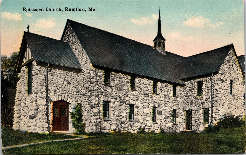 Episcopal Church Rumford Maine ME Unposted Postcard