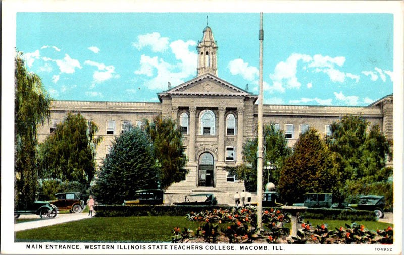 Macomb Illinois IL : SCHOOL SCENE m/14 AV4515
