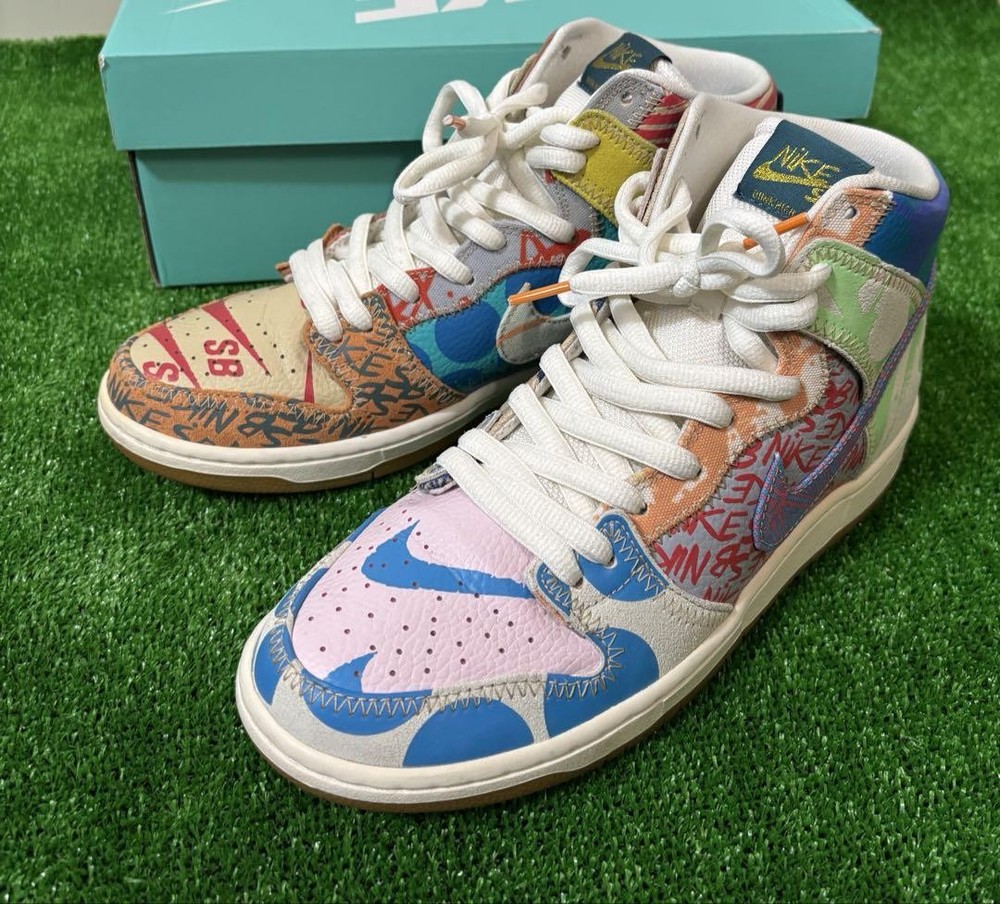 Nike SB Dunk High Mens Size 9.5 US Dark Storage Pre-owned Sneakers