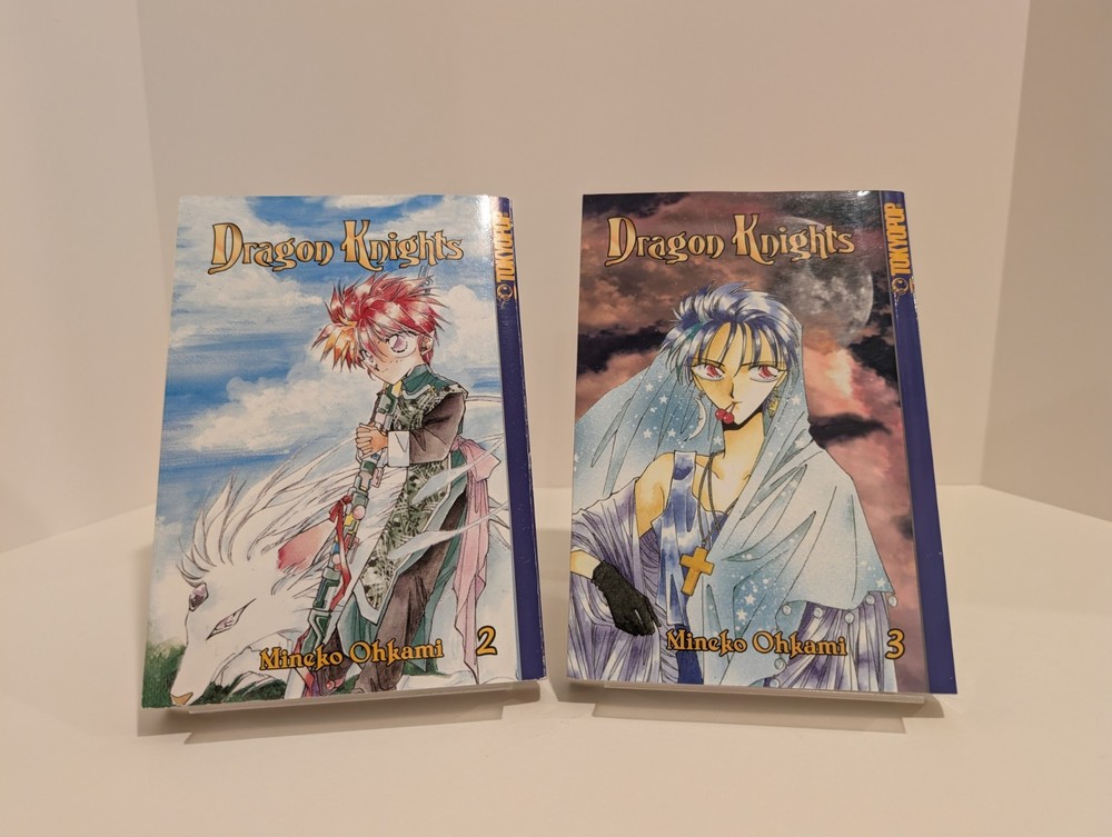 Dragon Knights Vol. 2 & 3 Mineko Ohkami Tokyopop Manga 1st Printing 2002 Lot