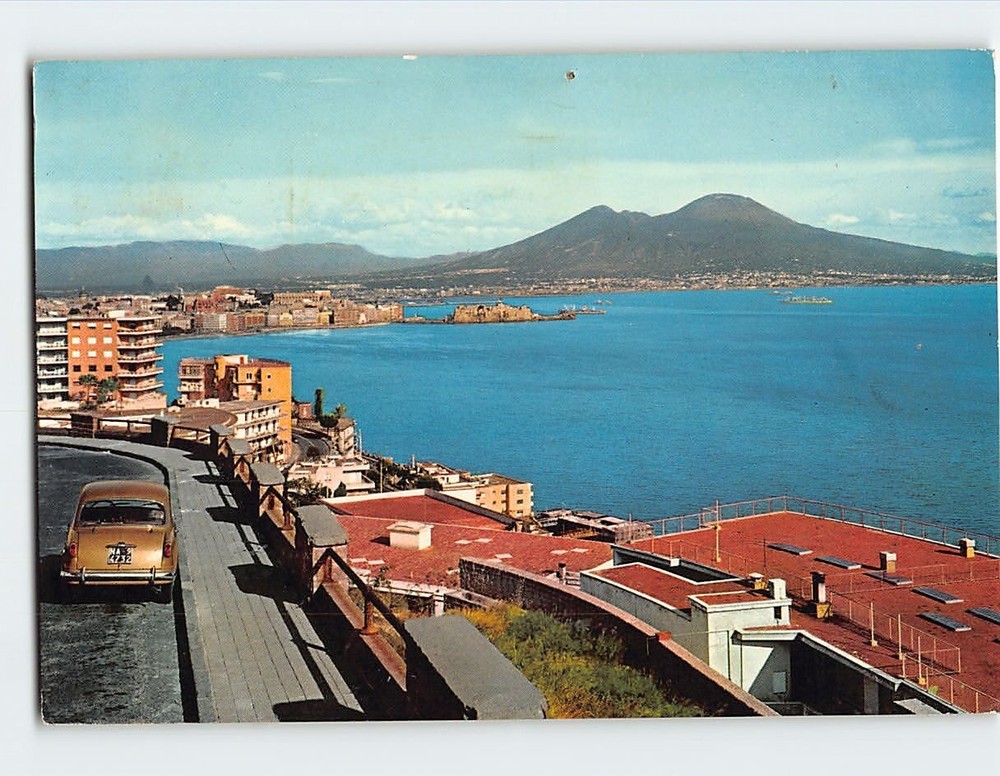 Postcard View of Naples from Horace Street Naples Italy