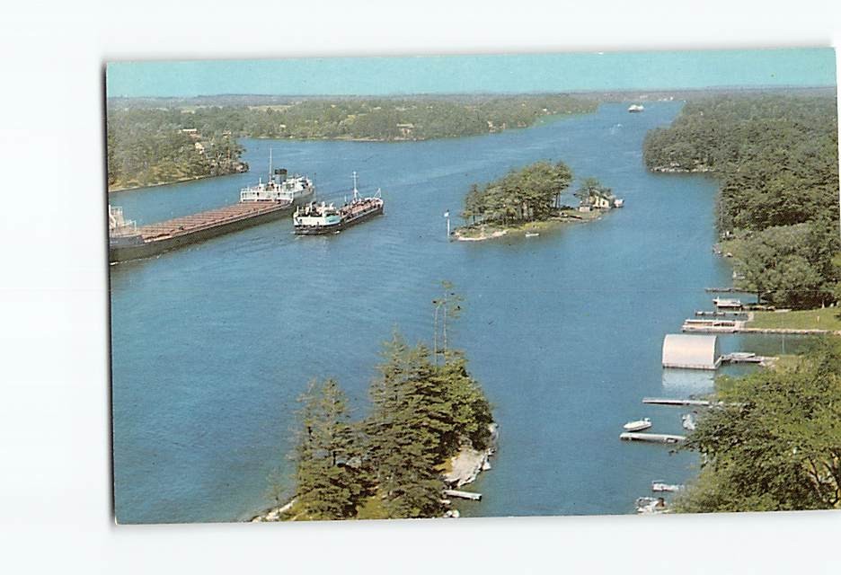 Postcard View of St. Lawrence River Thousand Islands New York USA