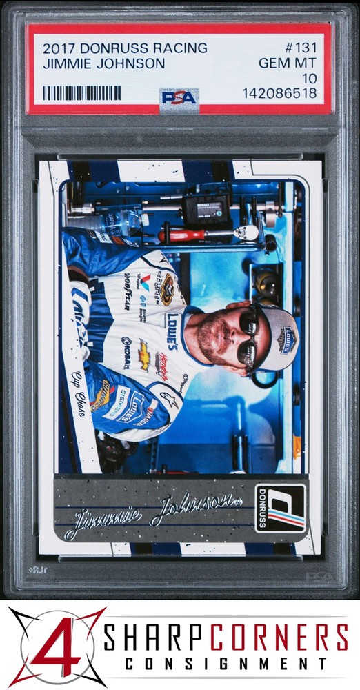 2017 Donruss Racing #131 Jimmie Johnson Hof Psa 10Price points for all collectors!