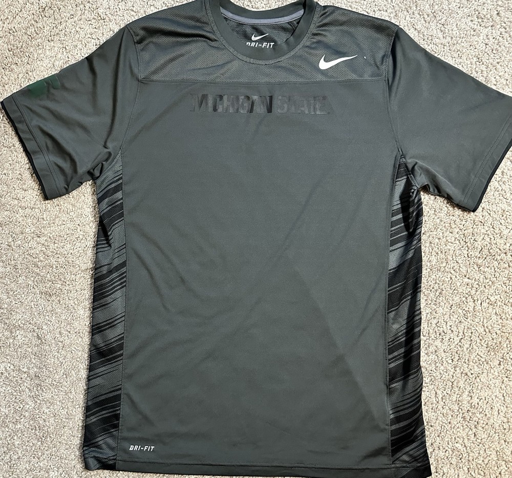 Nike Dri-fit Michigan State University Spartans Shirt Men’s Large