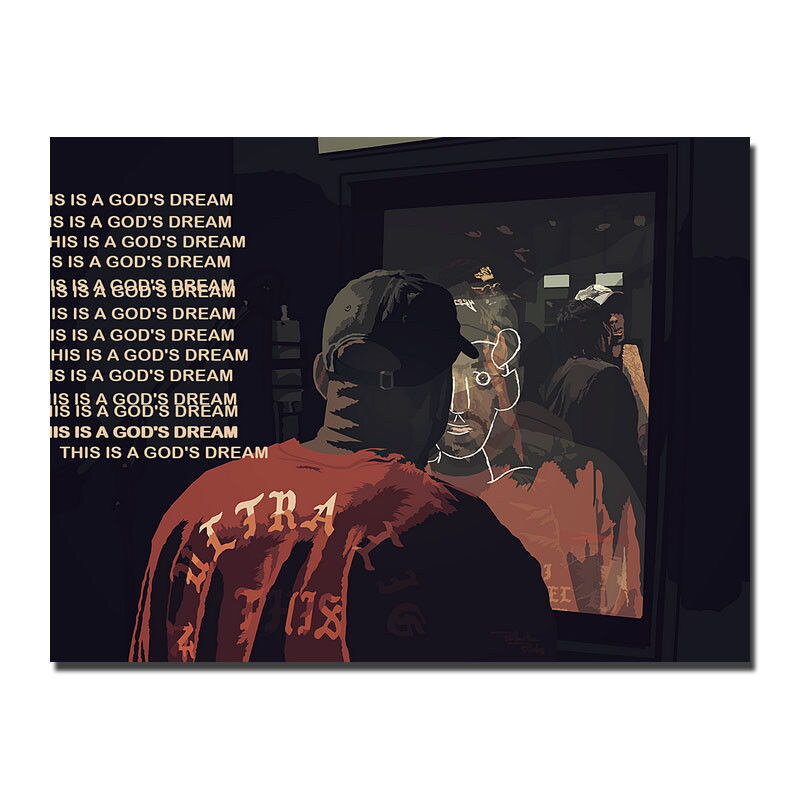 75093 Kanye West Hithot Music Picture Wall Art Wall Print Poster US