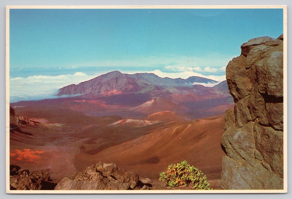 Maui Hawaii, Haleakala Extinct Volcano Crater Scenic View, Vintage Postcard