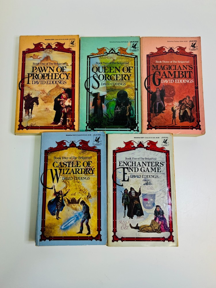Belgariad Complete Series Set 1-5 Lot x 5 David Eddings