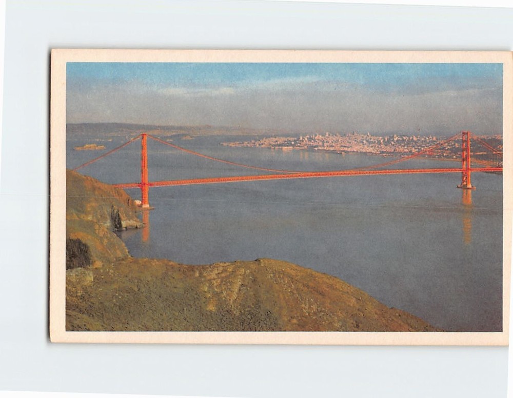 Postcard Golden Gate Bridge San Francisco California USA