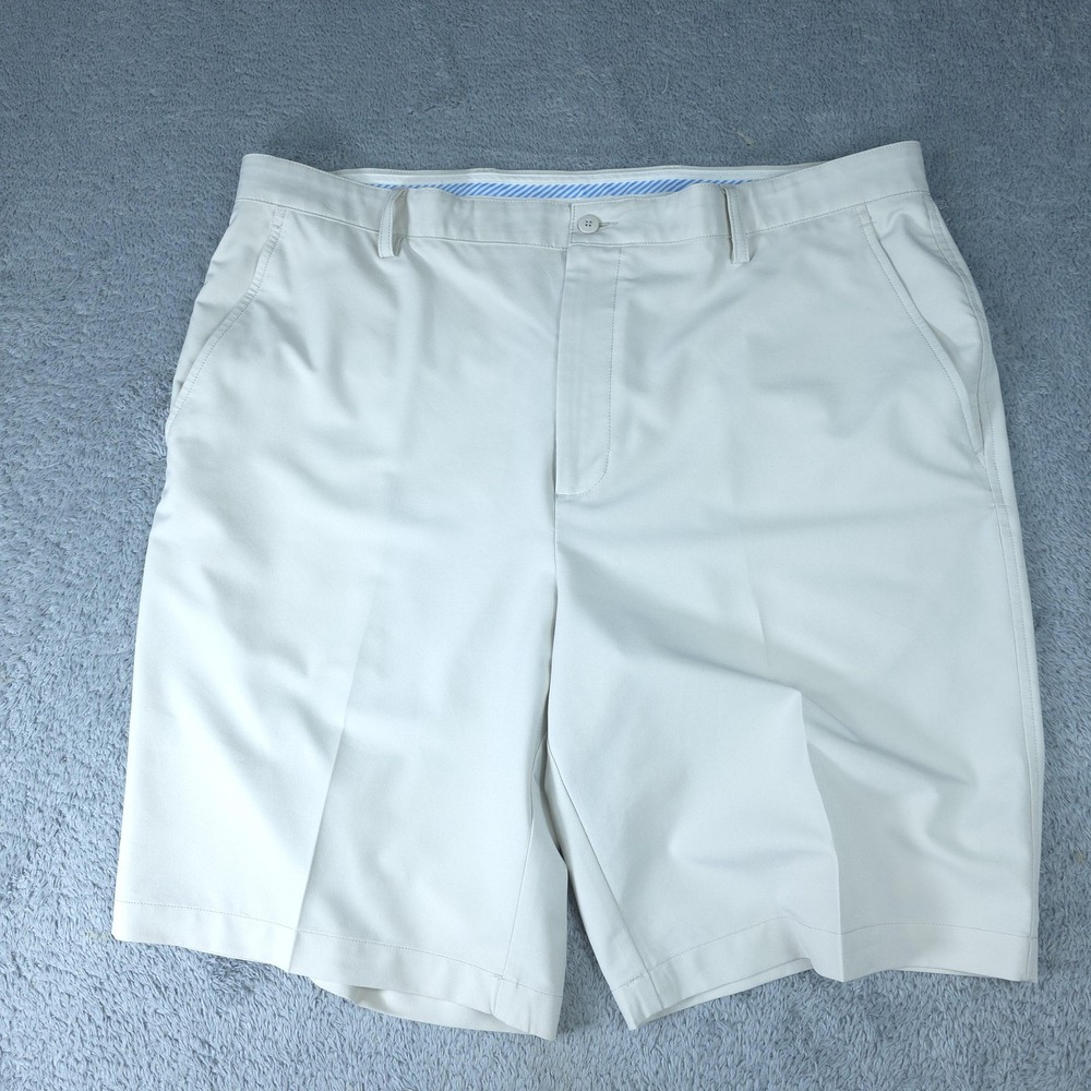 FootJoy Shorts Mens 40 Beige Chino Golf Stretch Performance 10 Inseam Summer