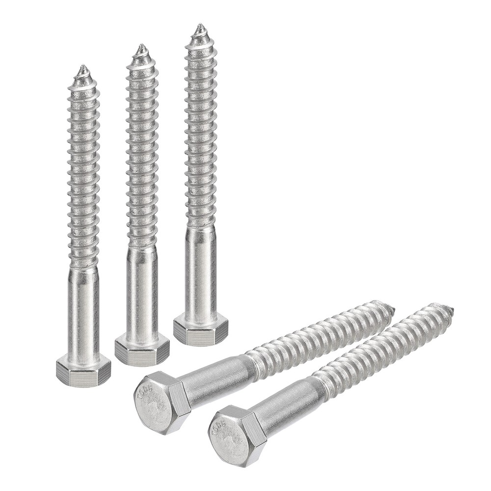 Hex Head Lag Screws Bolts, 5pcs 1/2