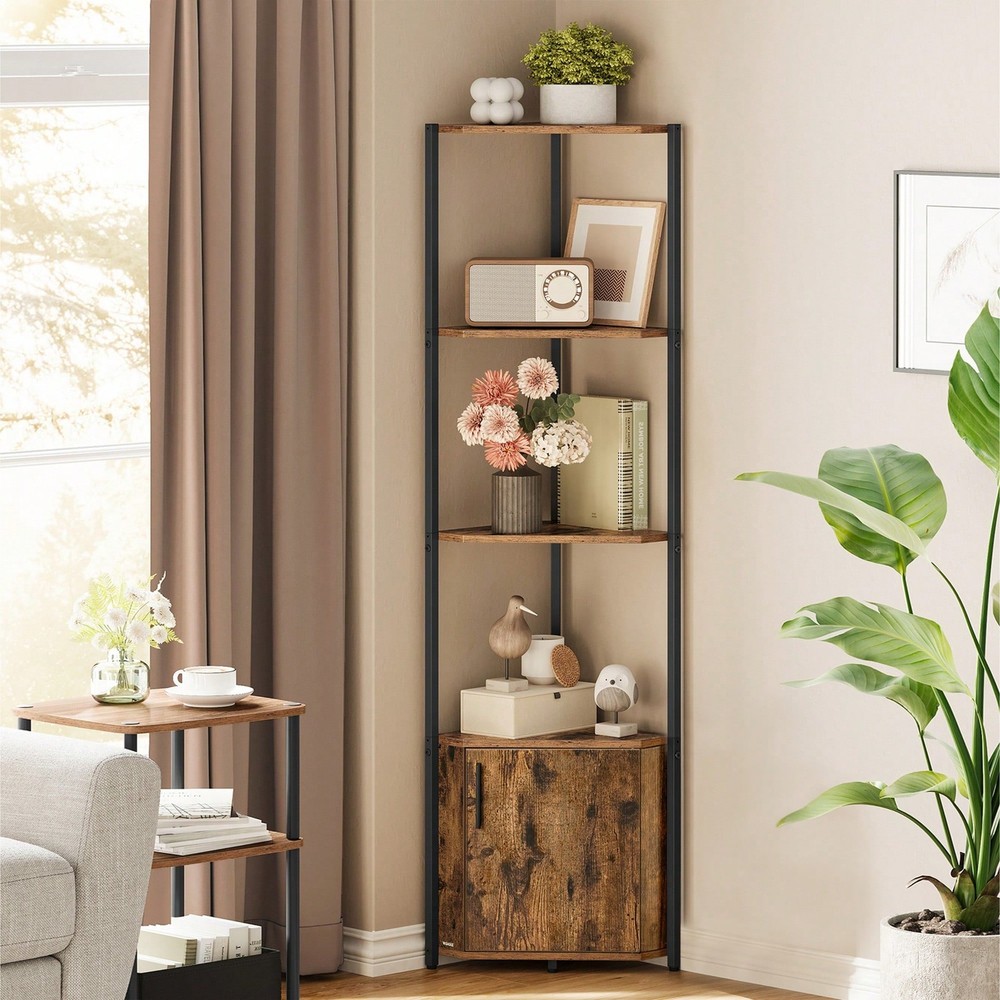 5-Tier Corner Shelf Storage Cabinet for Living Room Kitchen by RFG