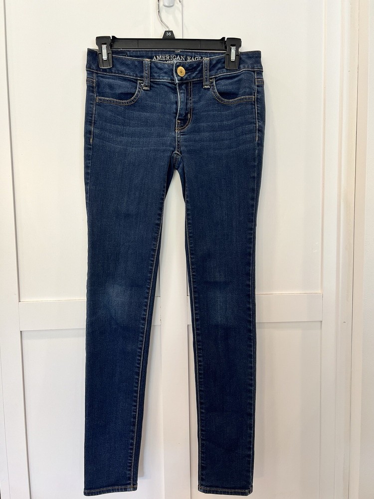 American Eagle Women's Denim Blue Jegging size 0 Style Code:8026