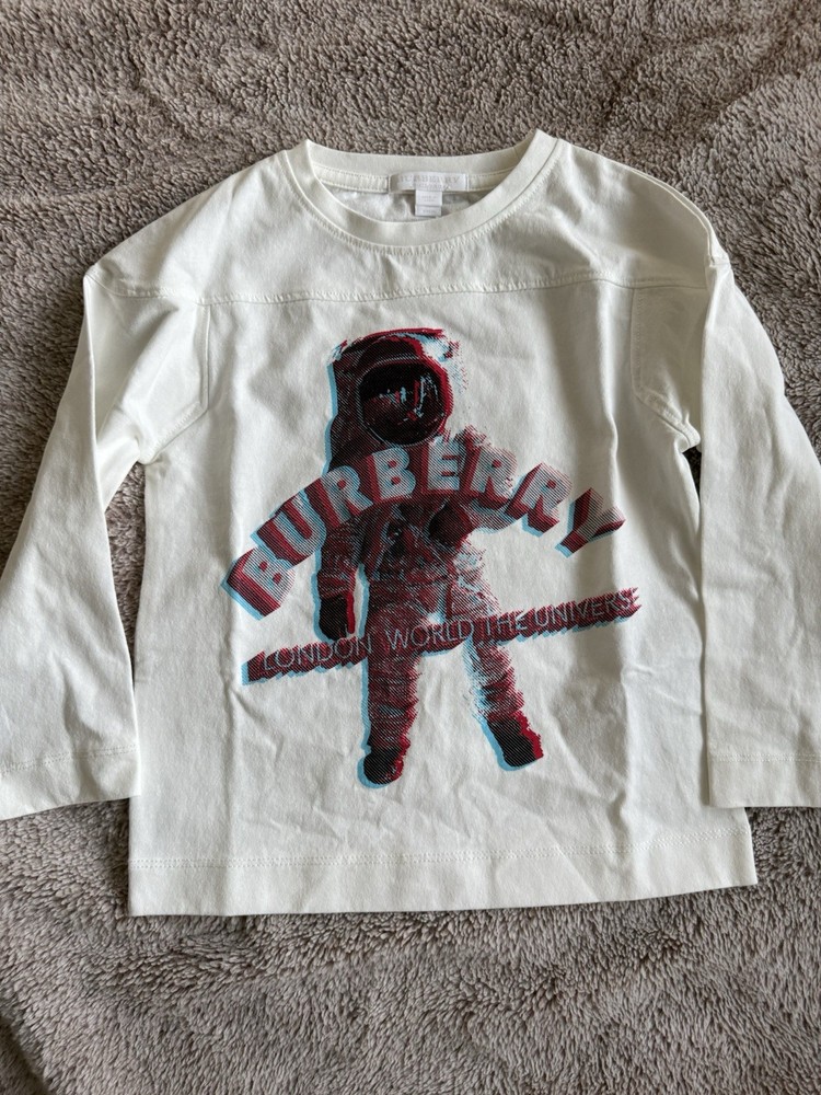 Burberry Kids Long Sleeve T-Shirt Astronaut Print – Authentic 6Y