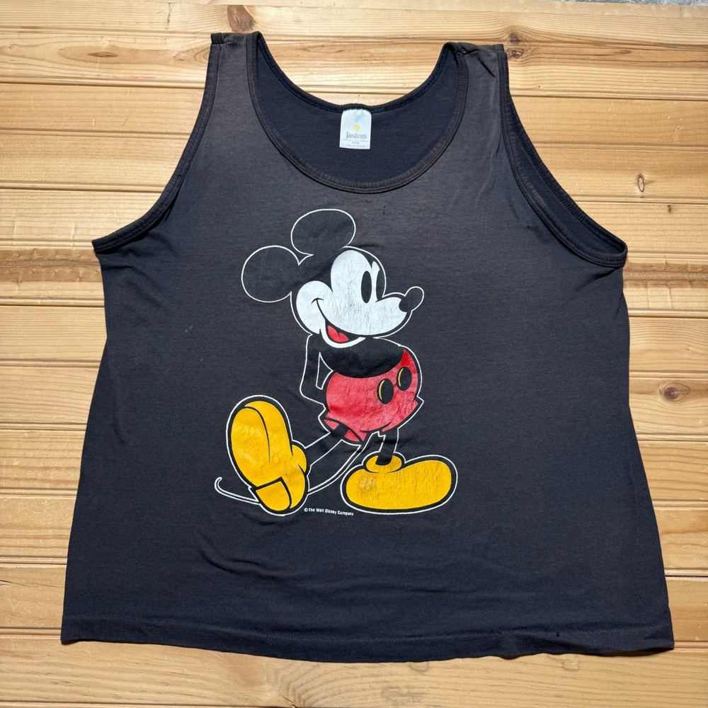Vintage 90s Mickey Mouse Walt Disney Company Cartoon Graphic Tank Top - Large