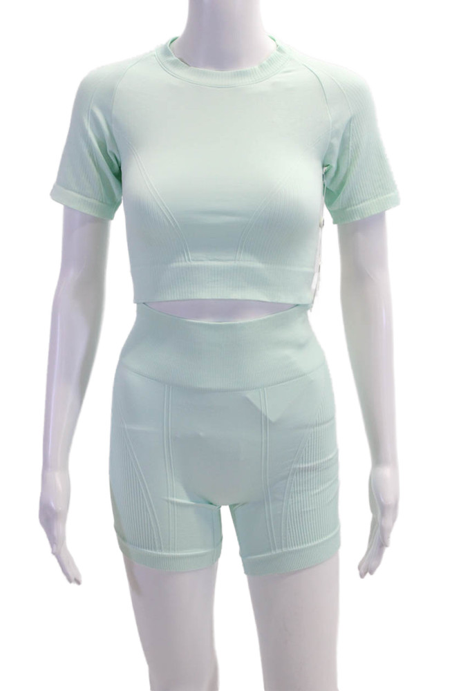 ALALA Unisex Biker Shorts Light Blue Size SFree Shipping in US $100+ Orders | $6.95 Orders Below