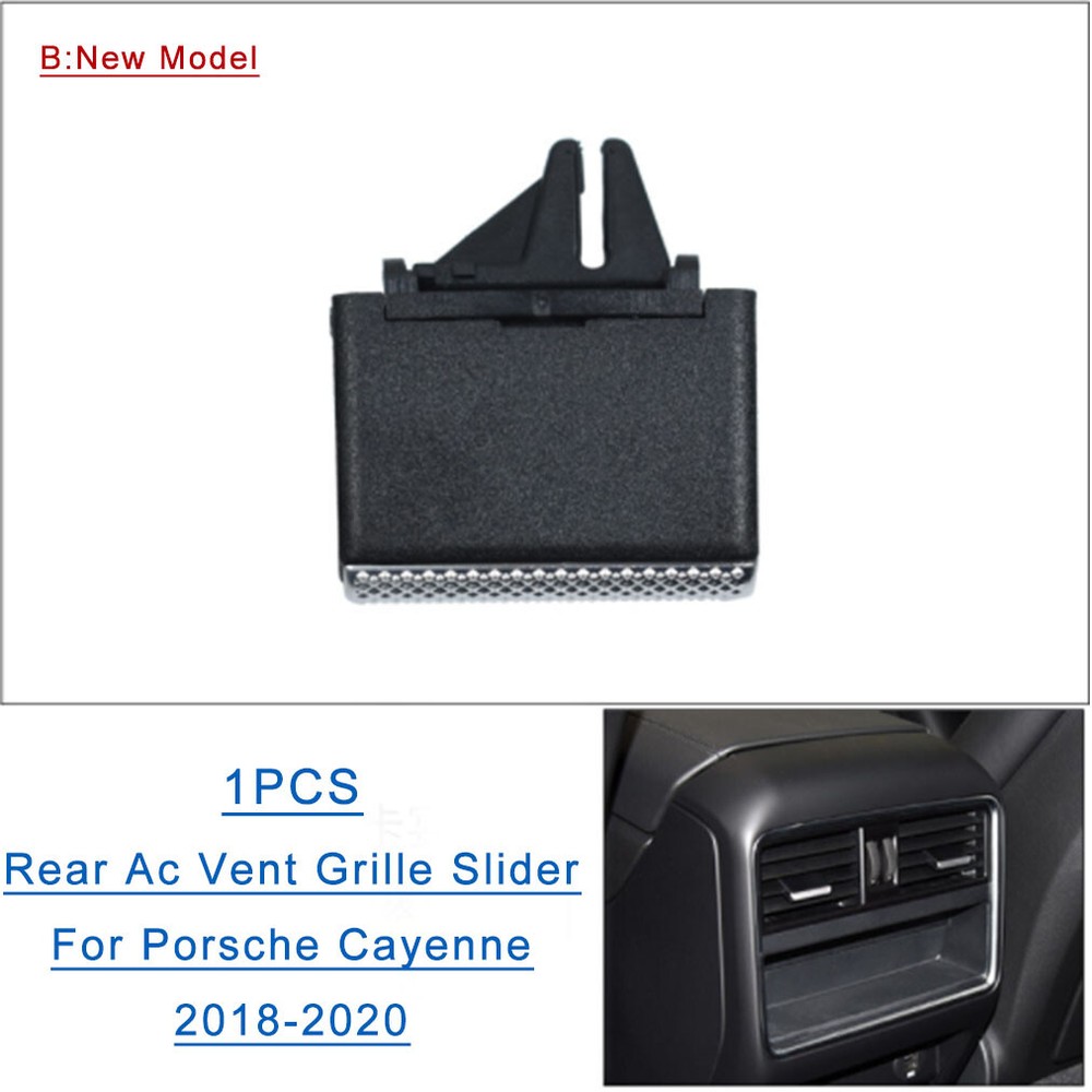 Porsche Cayenne 2018-2020 Rear AC Vent Grille Clip Slider Trim Replacement