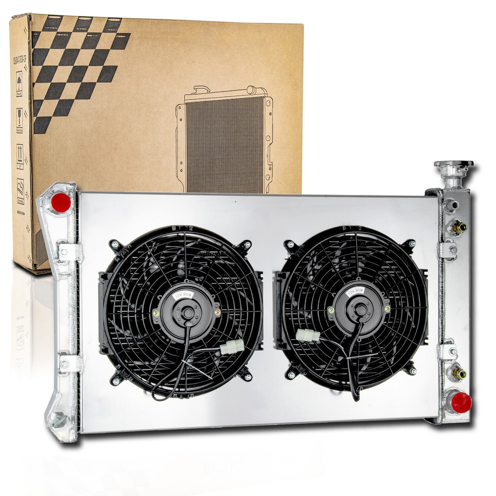 3 Row Radiator Shroud Fan For 1988-97 Chevy GMC C/K 1500 2500 3500 P30 P3500 AT