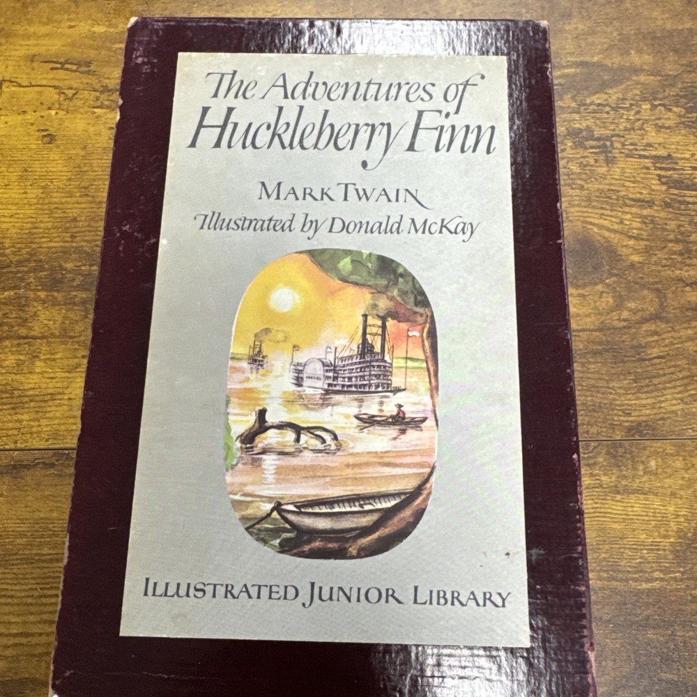 The Adventures of Huckleberry Finn by Twain Illustrated D. McKay 1948 Slipcover