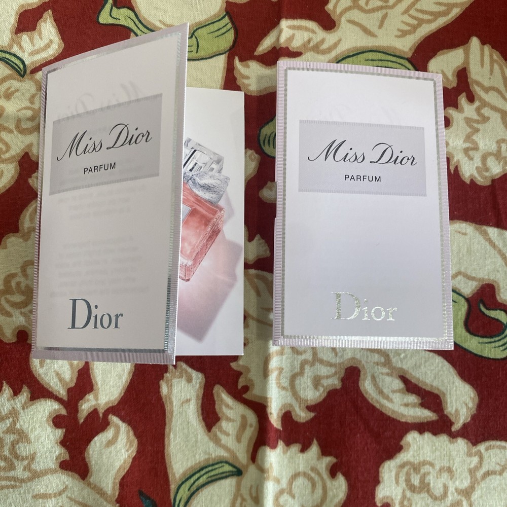 2x Dior Miss Dior Eau de Parfum EDP Sample Sprays .03oz, 1ml Each New in Cards