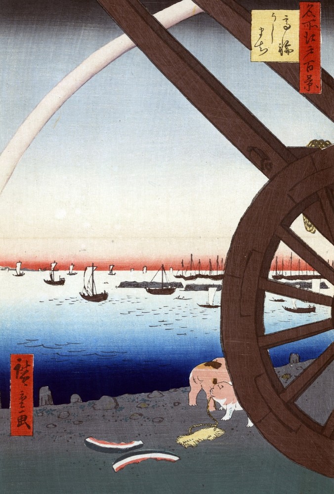 Japanese Decorative Poster. Fine Asian Graphic Art. Wall Interior Design 2207