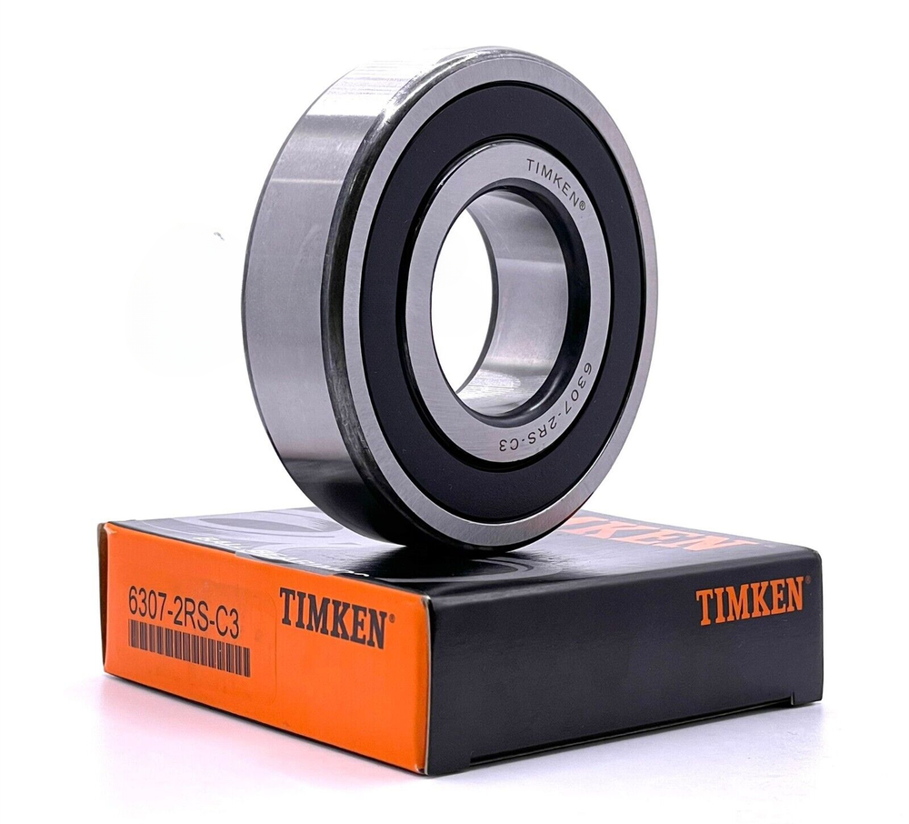 TIMKEN 6307 2RS C3 DEEP GROOVE BALL BEARING RUBBER SEALED 35x80x21 mm