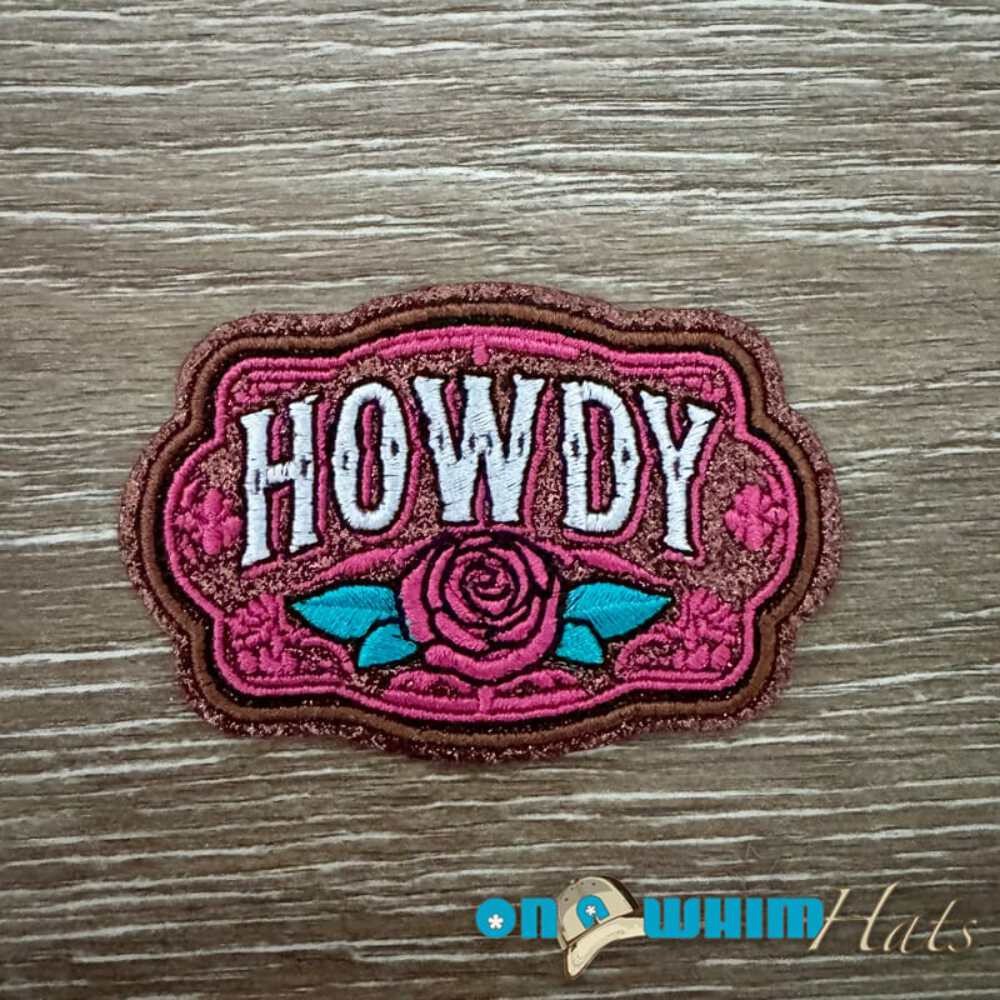 Flower Howdy Iron-On Patch