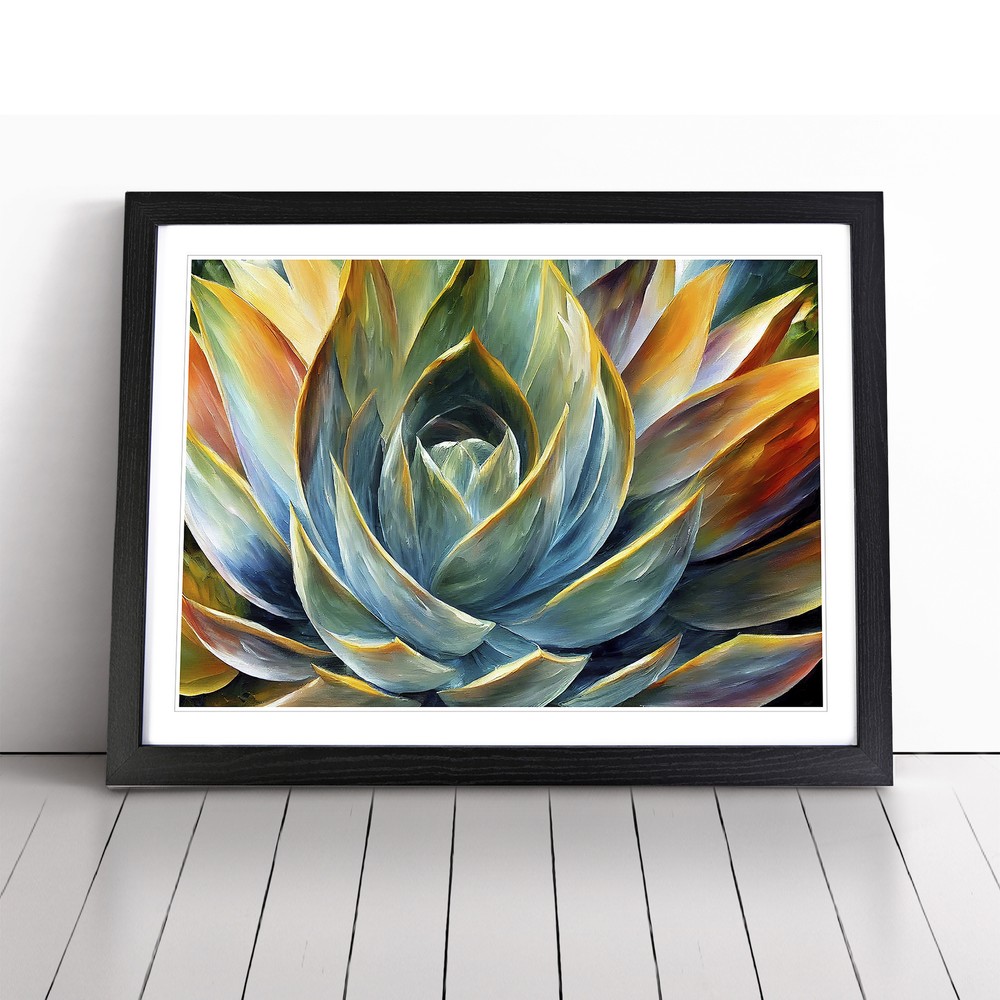 Succulent Plant Vol.1 Abstract Wall Art Print Framed Canvas Picture Poster Decor