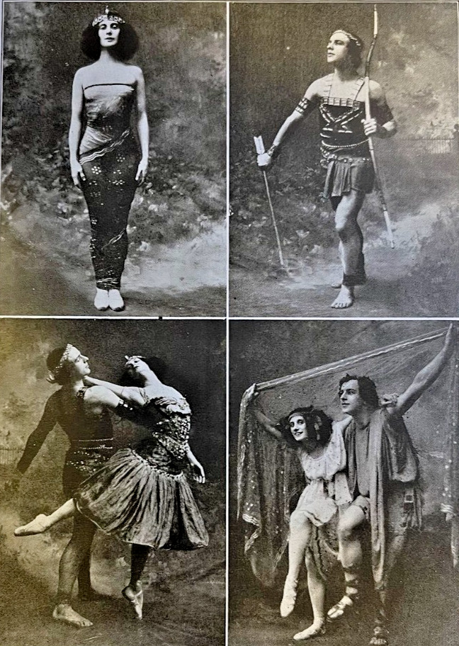 1910 Vintage Illustration Russian Dancer Anna Parlowa
